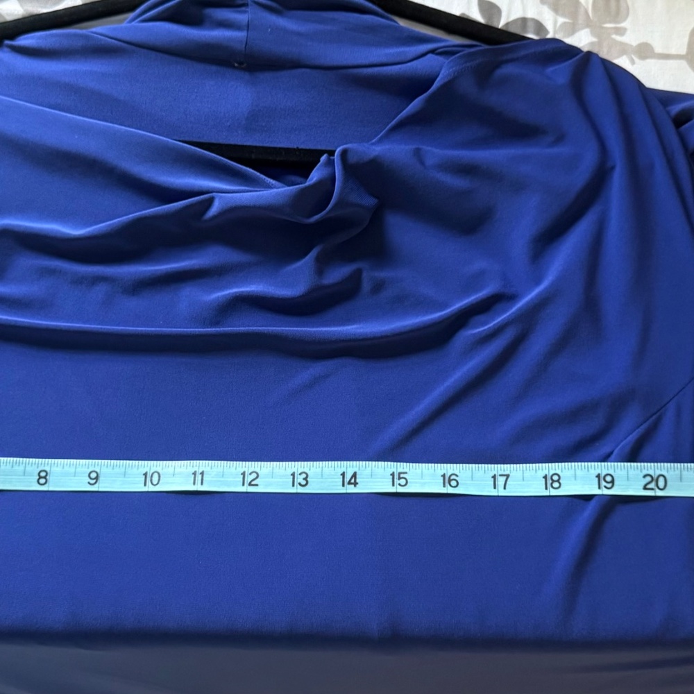Women’s Long Sleeve Royal Blue Cocktail Dress 1X - Picture 13 of 13